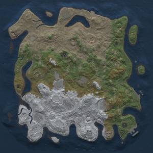 Thumbnail Rust Map: Procedural Map, Size: 4250, Seed: 929128647, 19 Monuments