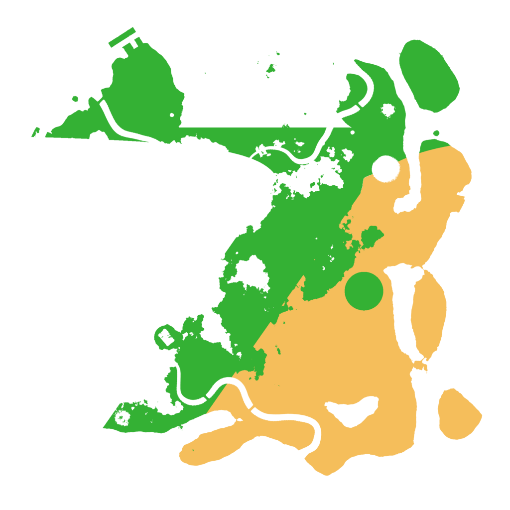 Biome Rust Map: Procedural Map, Size: 3500, Seed: 170838