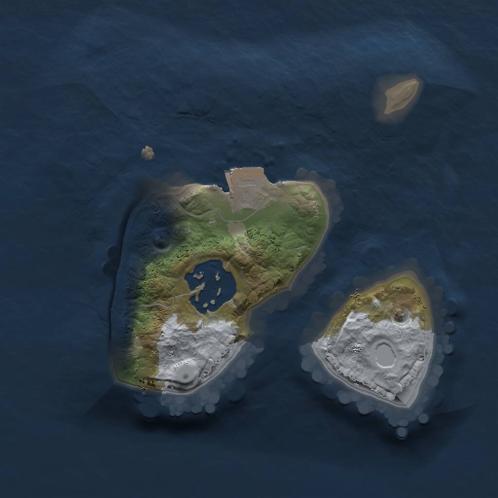 Rust Map: Procedural Map, Size: 1500, Seed: 130701, 2 Monuments