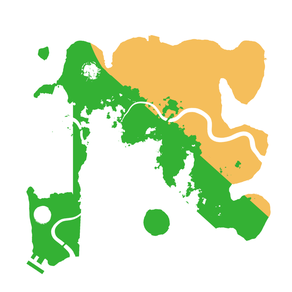 Biome Rust Map: Procedural Map, Size: 3100, Seed: 184126710