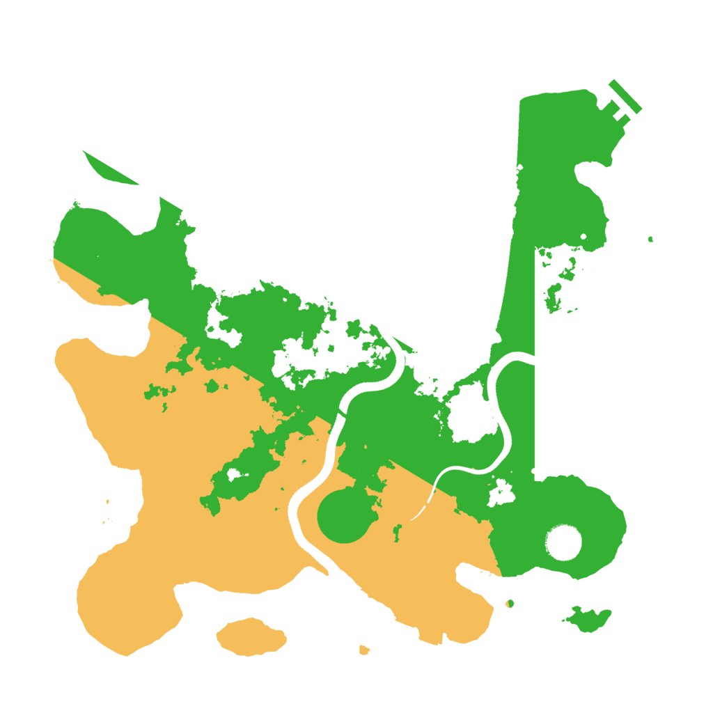 Biome Rust Map: Procedural Map, Size: 3500, Seed: 648248