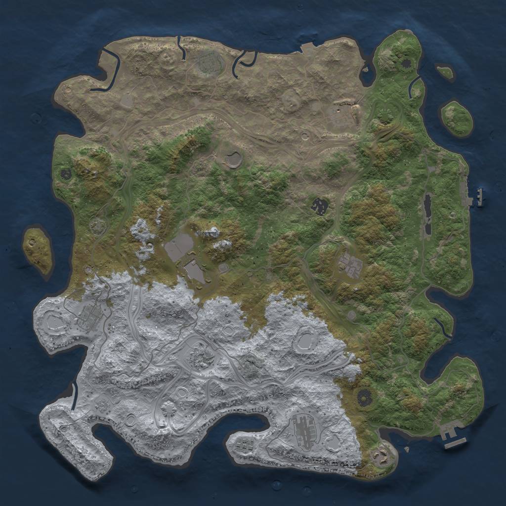 Rust Map: Procedural Map, Size: 4552, Seed: 2147483647, 19 Monuments