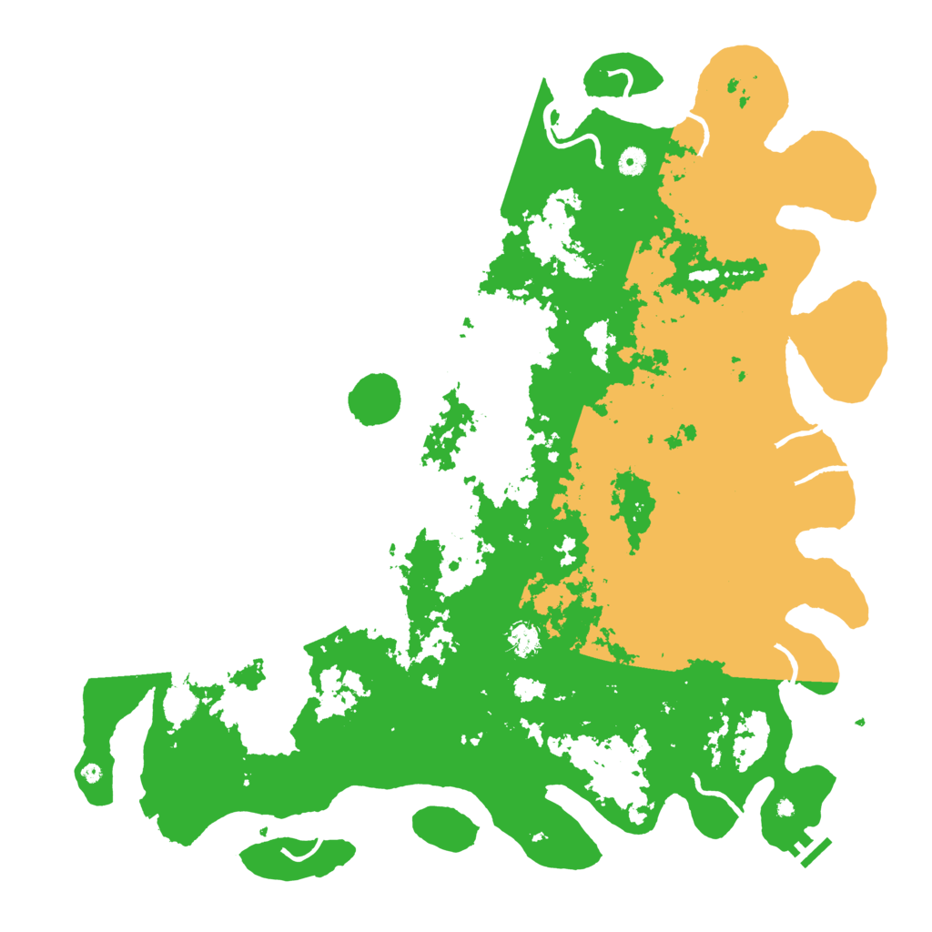 Biome Rust Map: Procedural Map, Size: 5000, Seed: 521926010