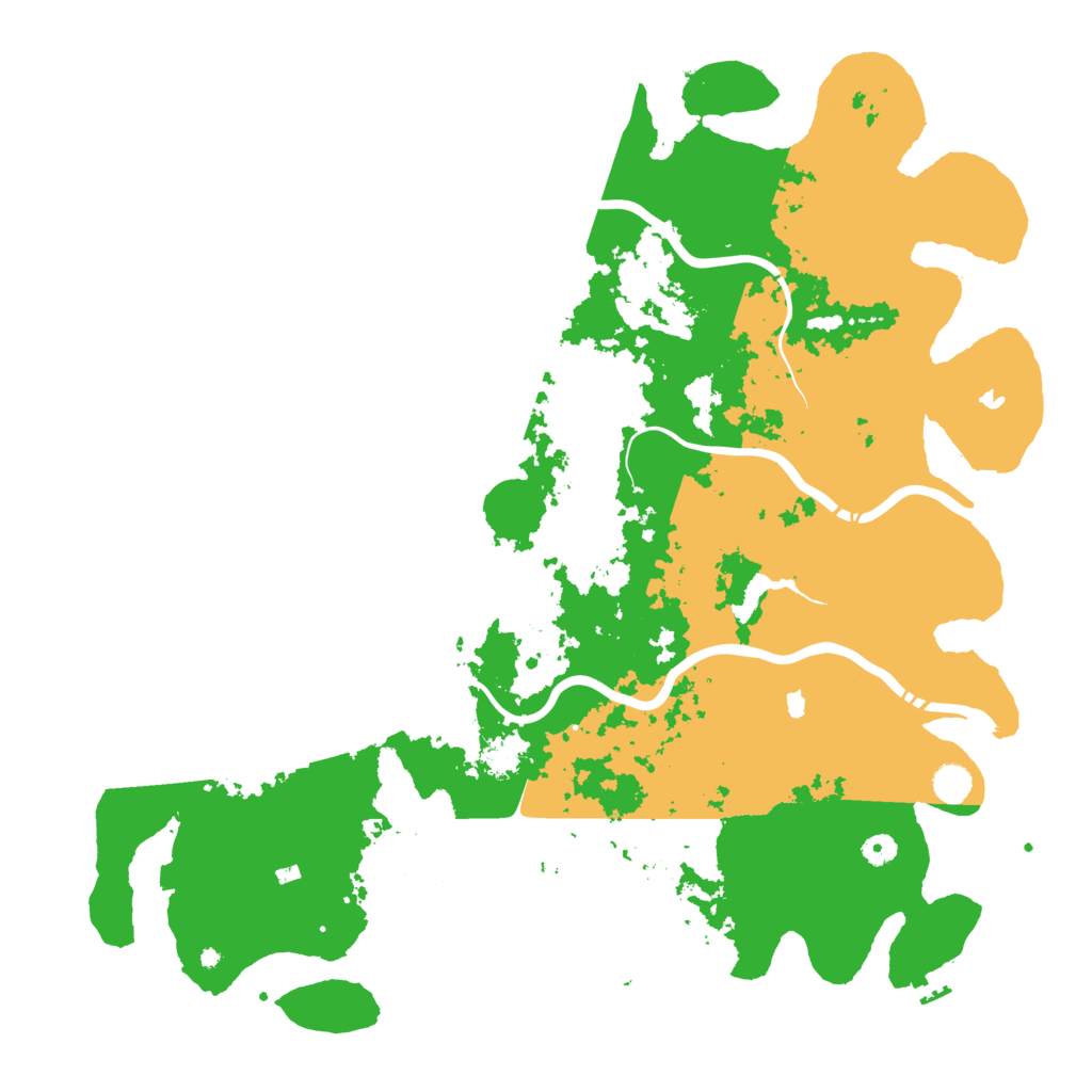 Biome Rust Map: Procedural Map, Size: 5000, Seed: 521926010