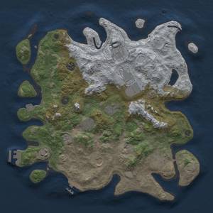 Thumbnail Rust Map: Procedural Map, Size: 3750, Seed: 65806998, 17 Monuments