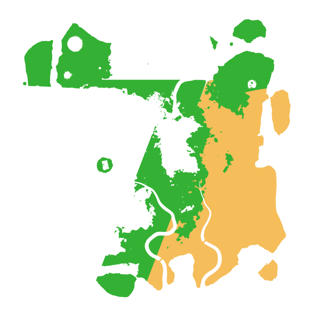 Biome Rust Map: Procedural Map, Size: 3700, Seed: 89337231