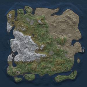 Thumbnail Rust Map: Procedural Map, Size: 4500, Seed: 1391264164, 19 Monuments