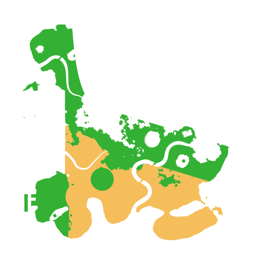 Biome Rust Map: Procedural Map, Size: 3000, Seed: 497897882