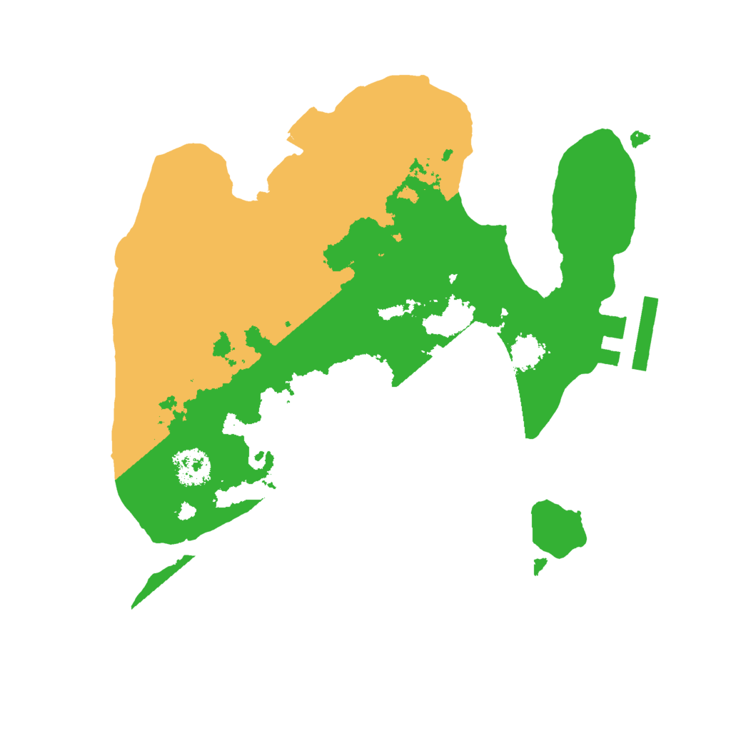 Biome Rust Map: Procedural Map, Size: 2000, Seed: 14121