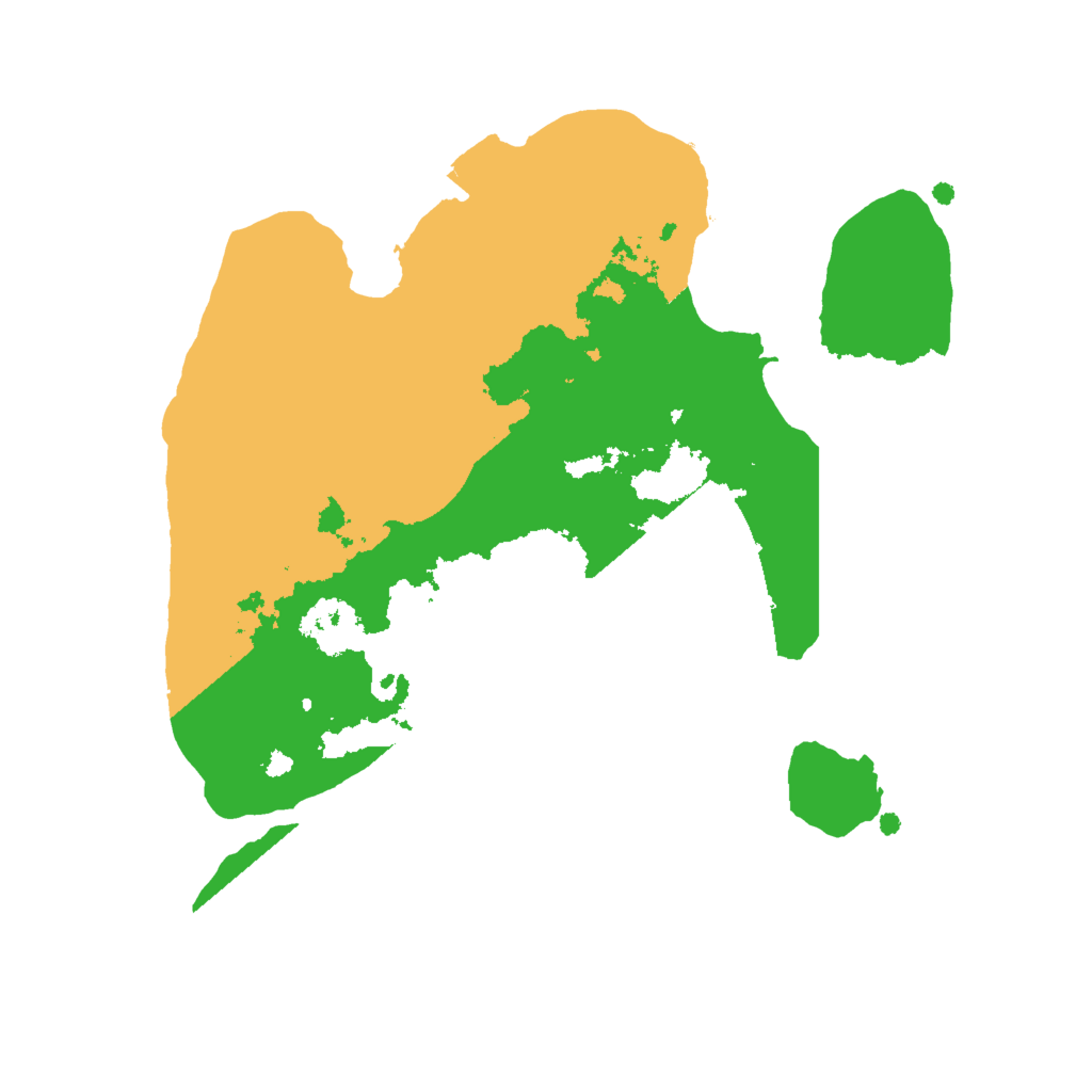 Biome Rust Map: Procedural Map, Size: 2000, Seed: 14121