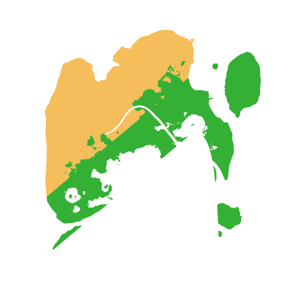 Biome Rust Map: Procedural Map, Size: 2000, Seed: 14121