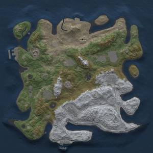 Thumbnail Rust Map: Procedural Map, Size: 3500, Seed: 569359959, 16 Monuments