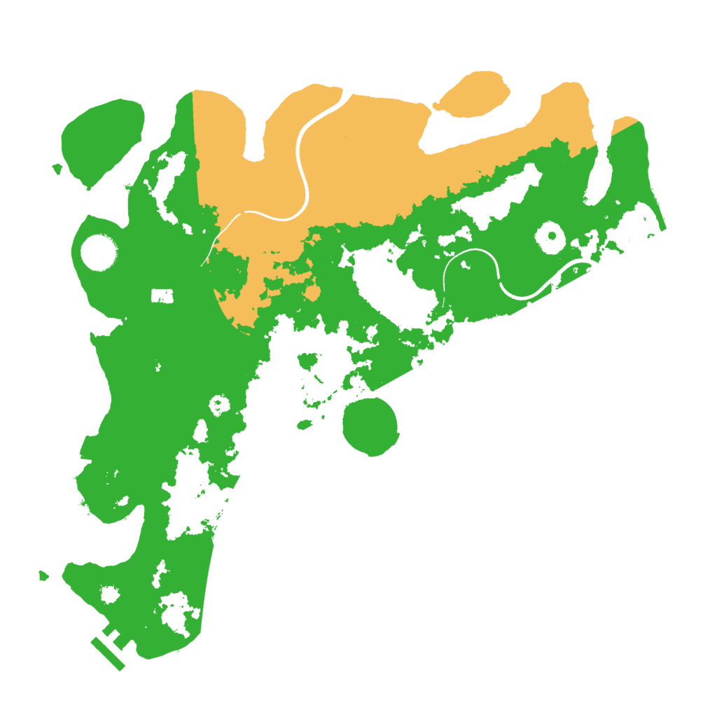Biome Rust Map: Procedural Map, Size: 3500, Seed: 569359959