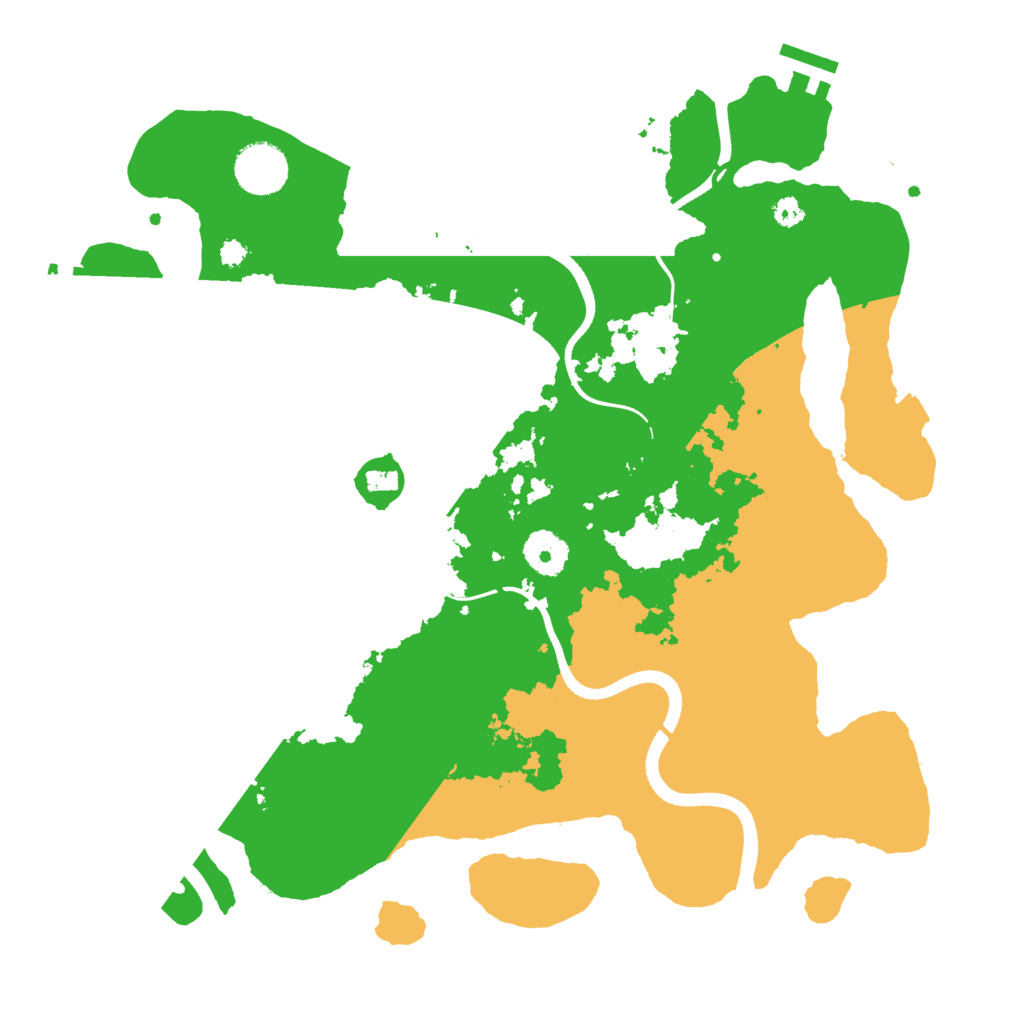 Biome Rust Map: Procedural Map, Size: 3500, Seed: 251370529