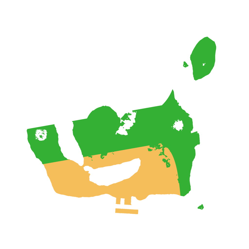 Biome Rust Map: Procedural Map, Size: 2200, Seed: 45