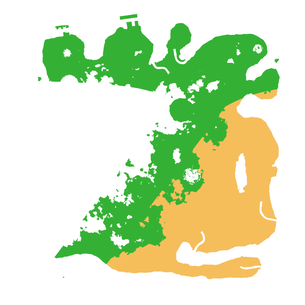 Biome Rust Map: Procedural Map, Size: 3500, Seed: 203445275