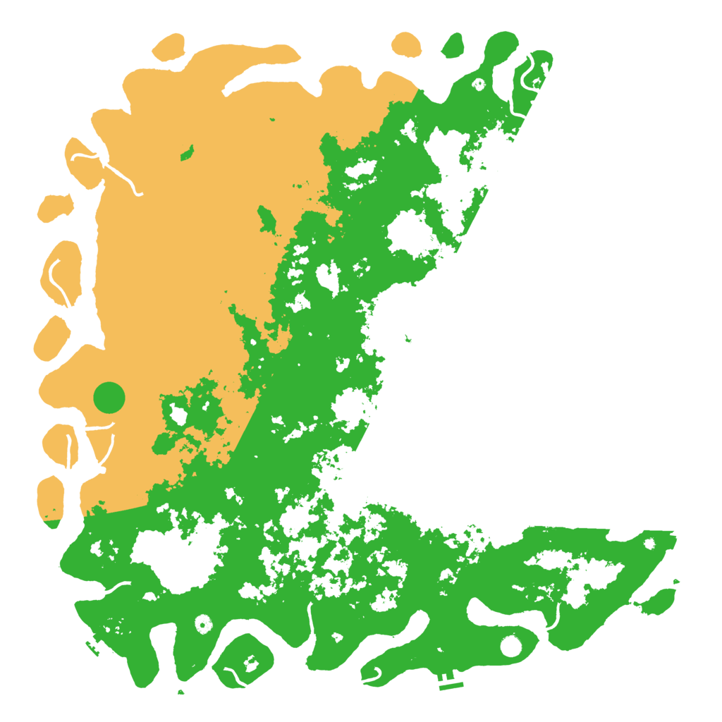 Biome Rust Map: Procedural Map, Size: 6000, Seed: 2138963334