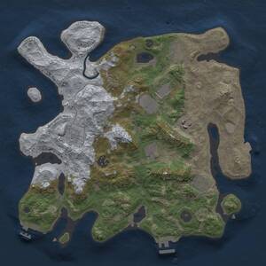 Thumbnail Rust Map: Procedural Map, Size: 3500, Seed: 99372610, 15 Monuments