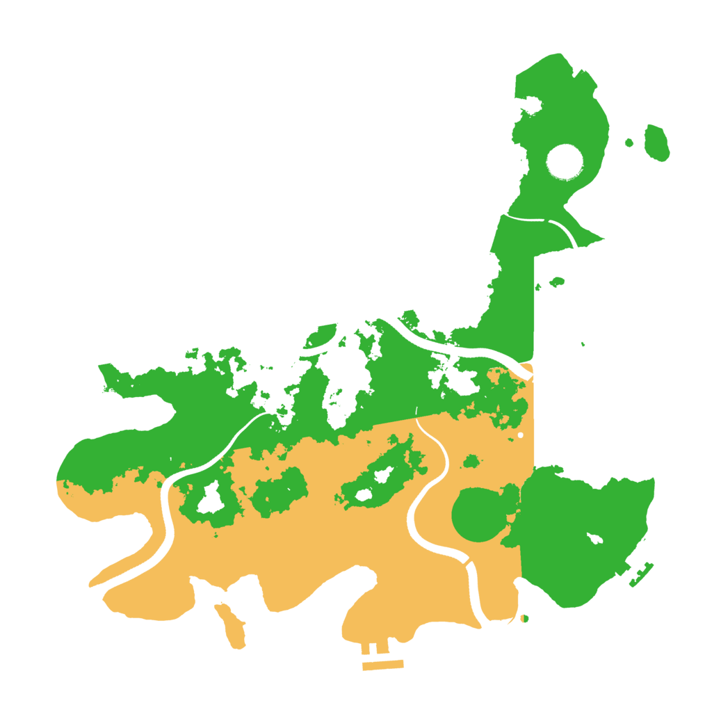 Biome Rust Map: Procedural Map, Size: 3500, Seed: 223721221