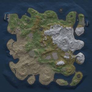 Thumbnail Rust Map: Procedural Map, Size: 3500, Seed: 503563531, 15 Monuments