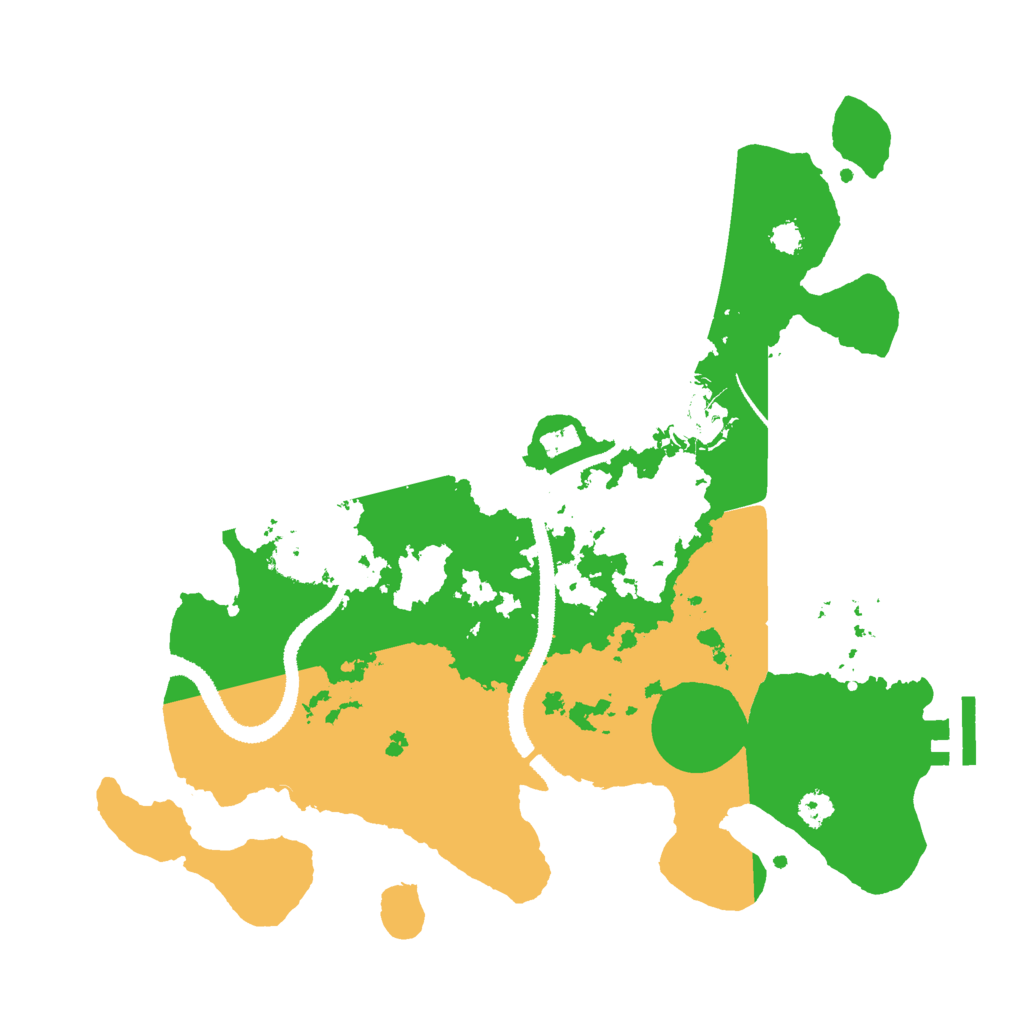 Biome Rust Map: Procedural Map, Size: 3000, Seed: 864297613