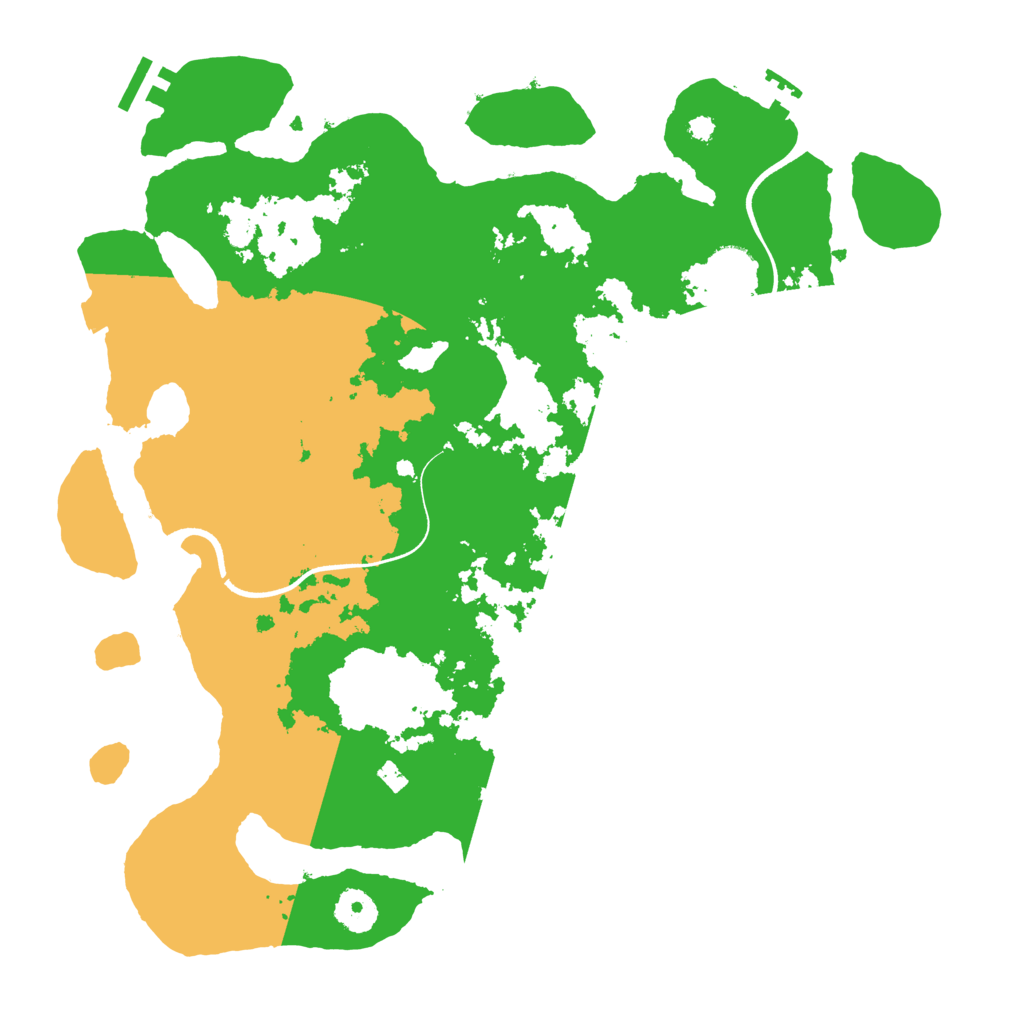Biome Rust Map: Procedural Map, Size: 3650, Seed: 3500