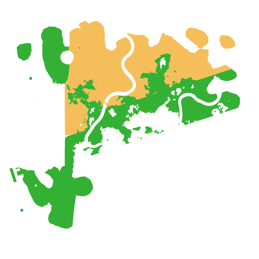 Biome Rust Map: Procedural Map, Size: 3500, Seed: 472939770