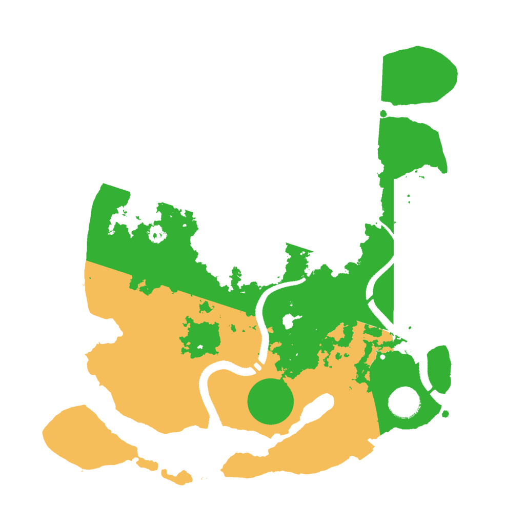 Biome Rust Map: Procedural Map, Size: 3000, Seed: 529798296