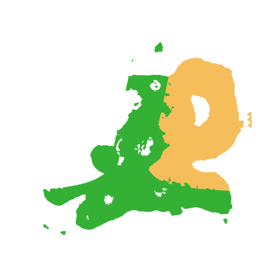 Biome Rust Map: Procedural Map, Size: 2600, Seed: 52394567