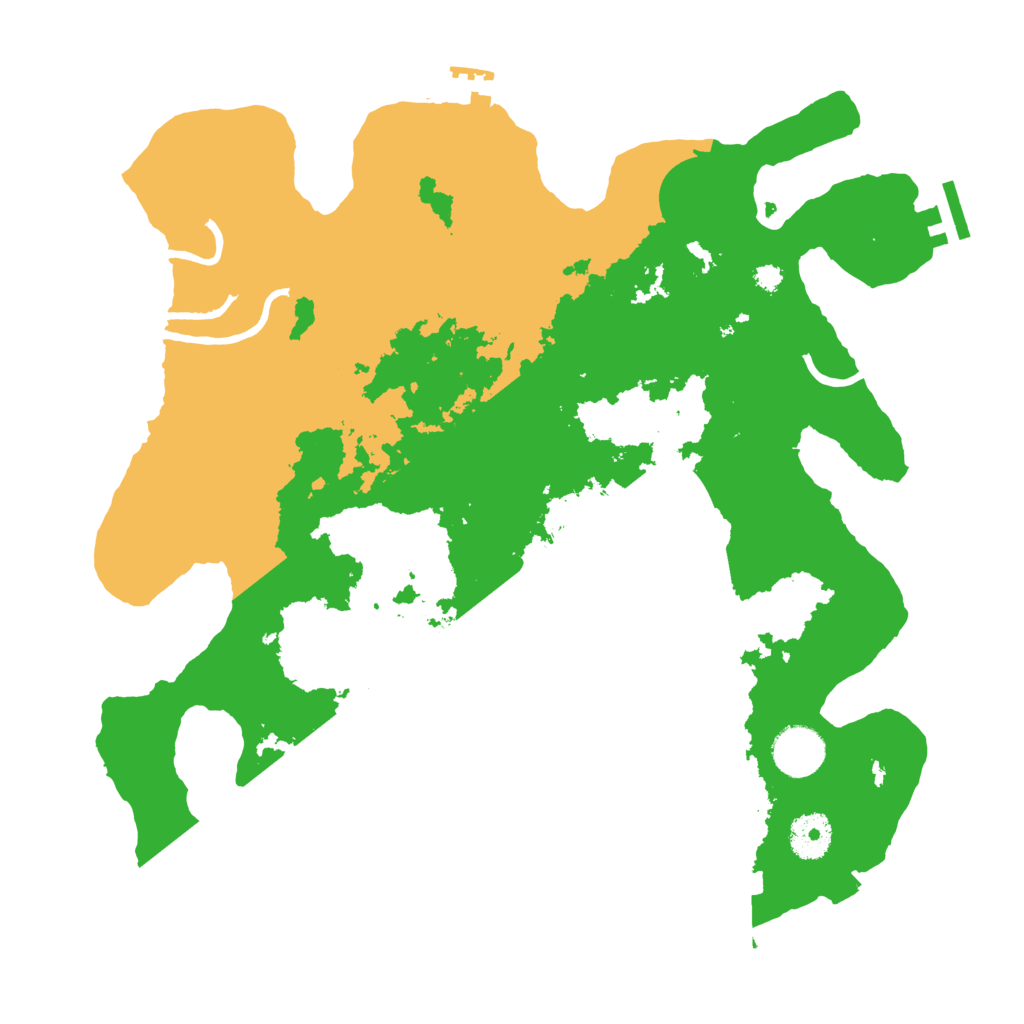 Biome Rust Map: Procedural Map, Size: 3500, Seed: 379339262