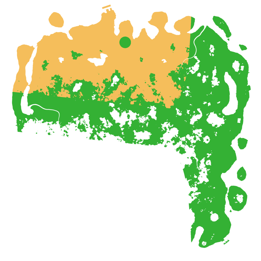Biome Rust Map: Procedural Map, Size: 6000, Seed: 1081809777