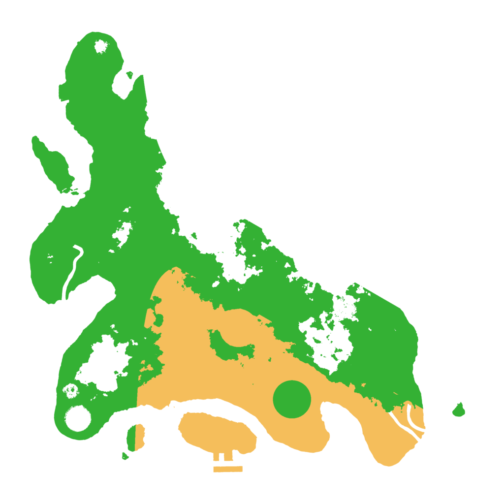 Biome Rust Map: Procedural Map, Size: 3500, Seed: 2342344
