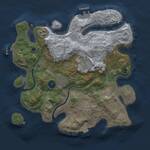 Thumbnail Rust Map: Procedural Map, Size: 3000, Seed: 1917829834, 10 Monuments