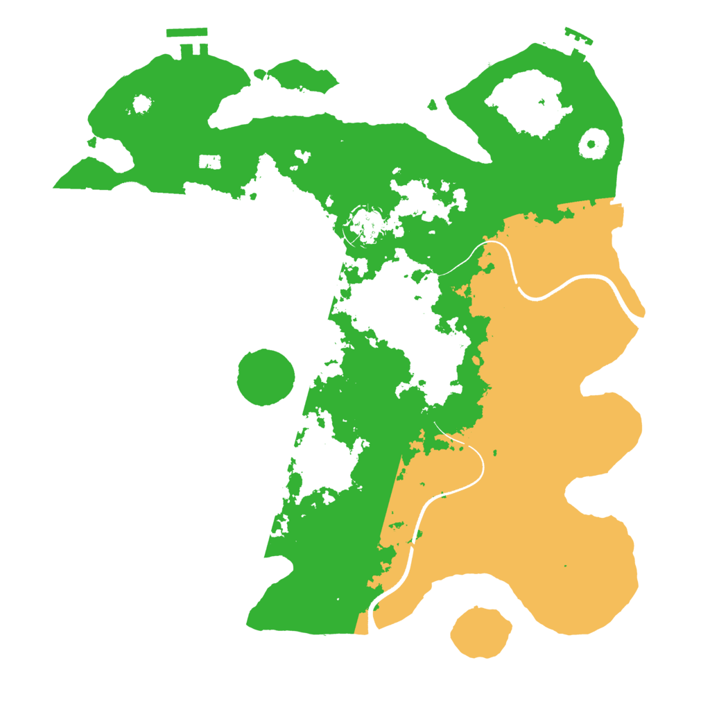 Biome Rust Map: Procedural Map, Size: 3500, Seed: 921803957