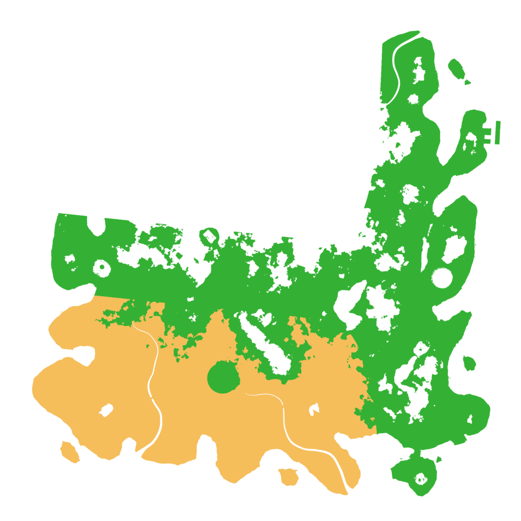 Biome Rust Map: Procedural Map, Size: 4500, Seed: 74445503