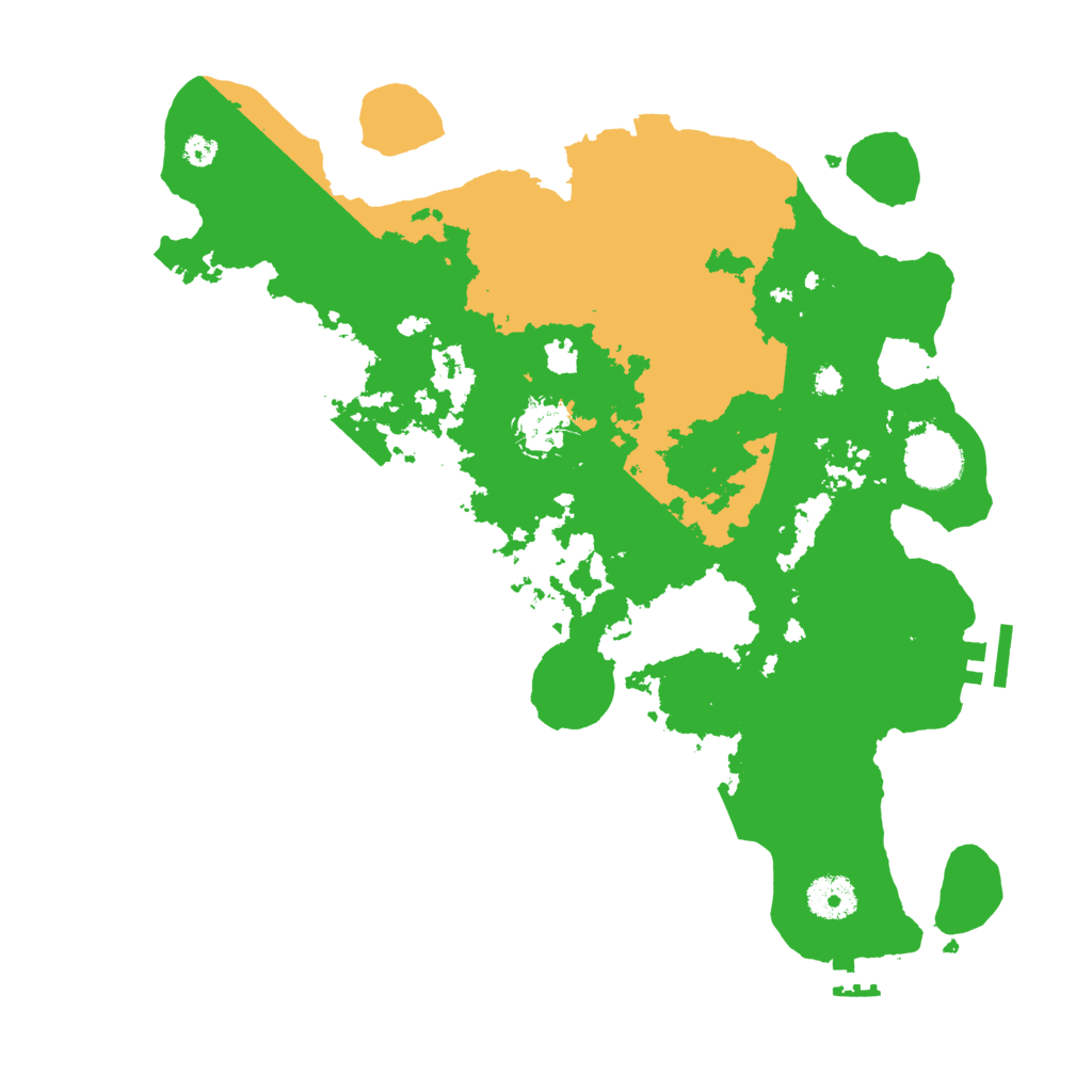 Biome Rust Map: Procedural Map, Size: 3500, Seed: 4129087