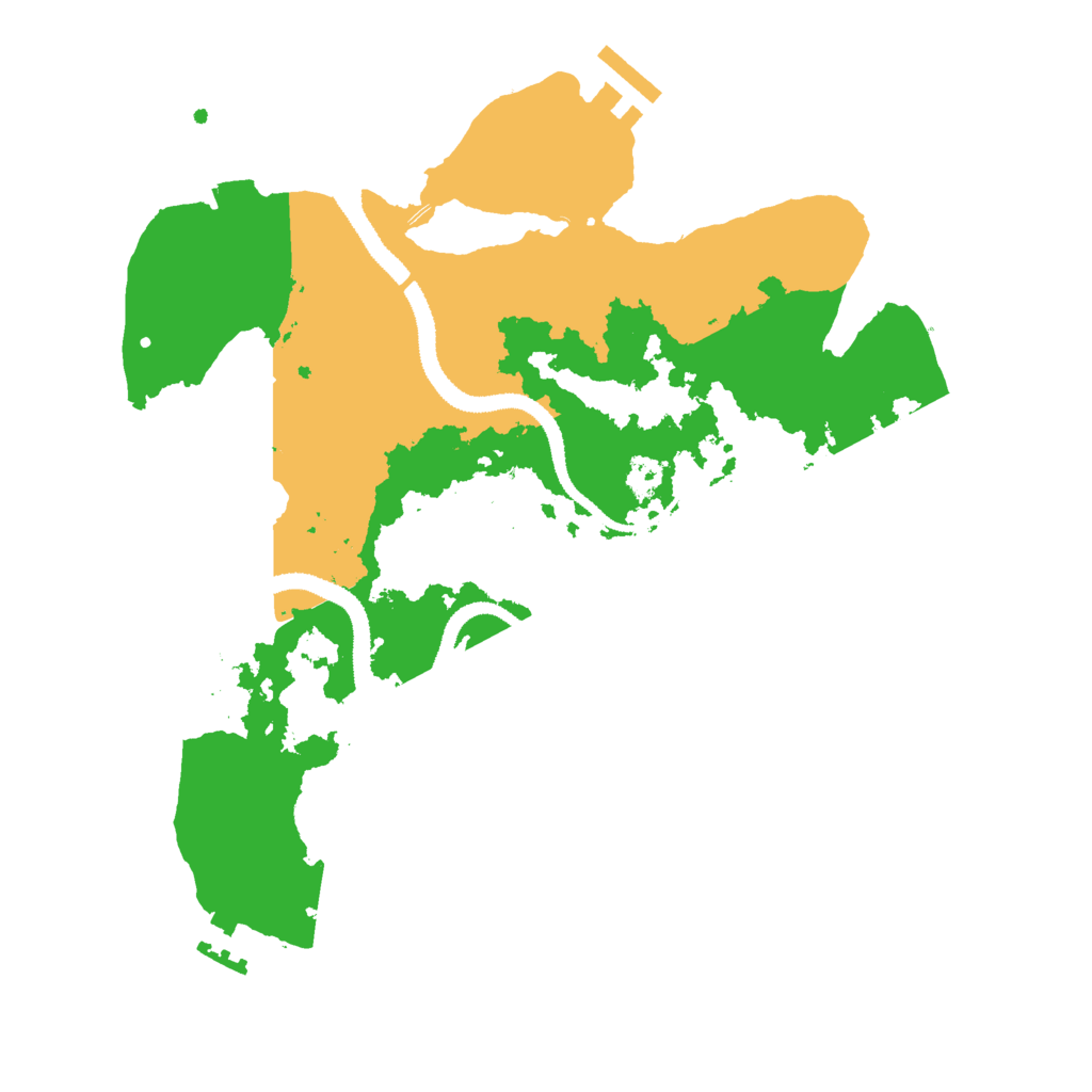 Biome Rust Map: Procedural Map, Size: 3000, Seed: 207016889