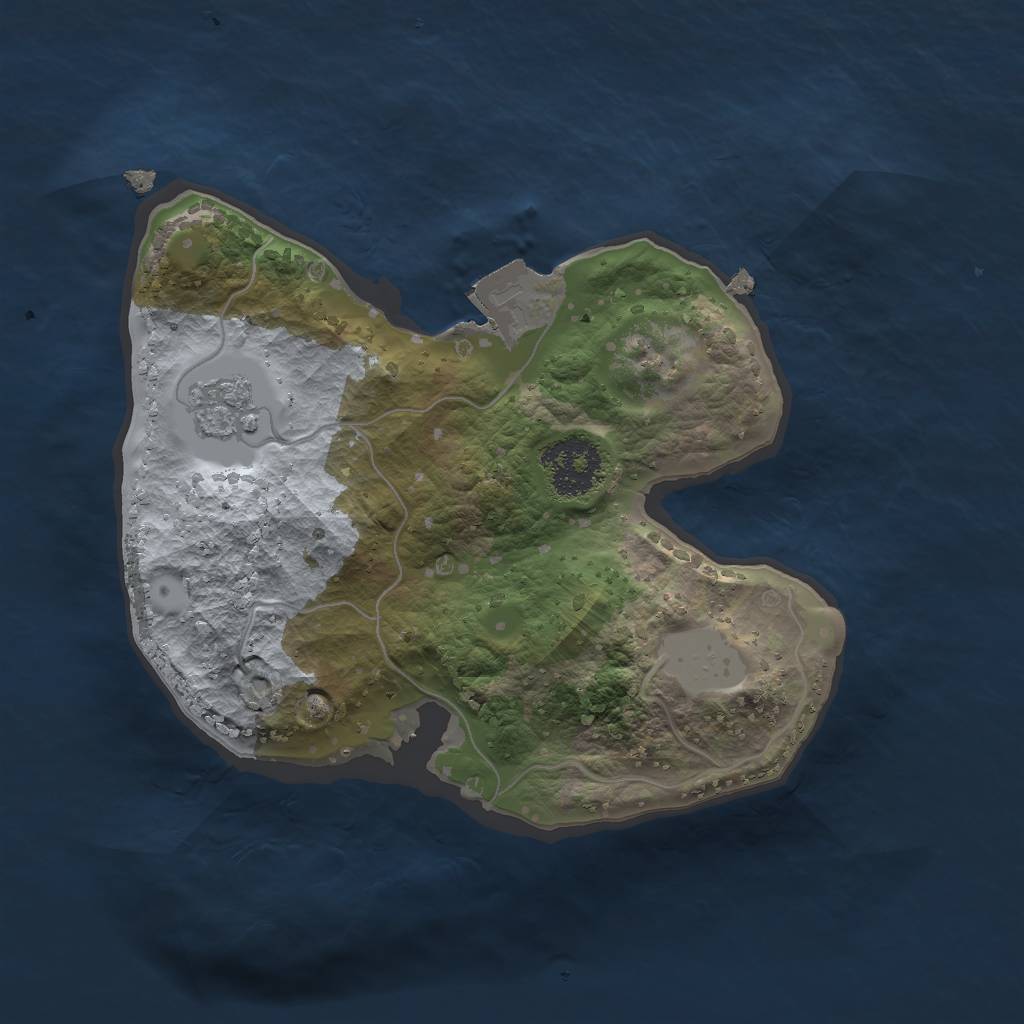 Rust Map: Procedural Map, Size: 1800, Seed: 960788023, 4 Monuments