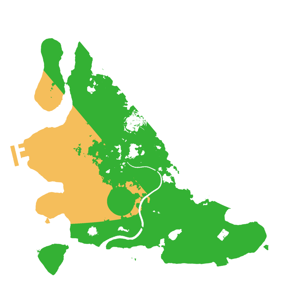 Biome Rust Map: Procedural Map, Size: 3000, Seed: 108520421