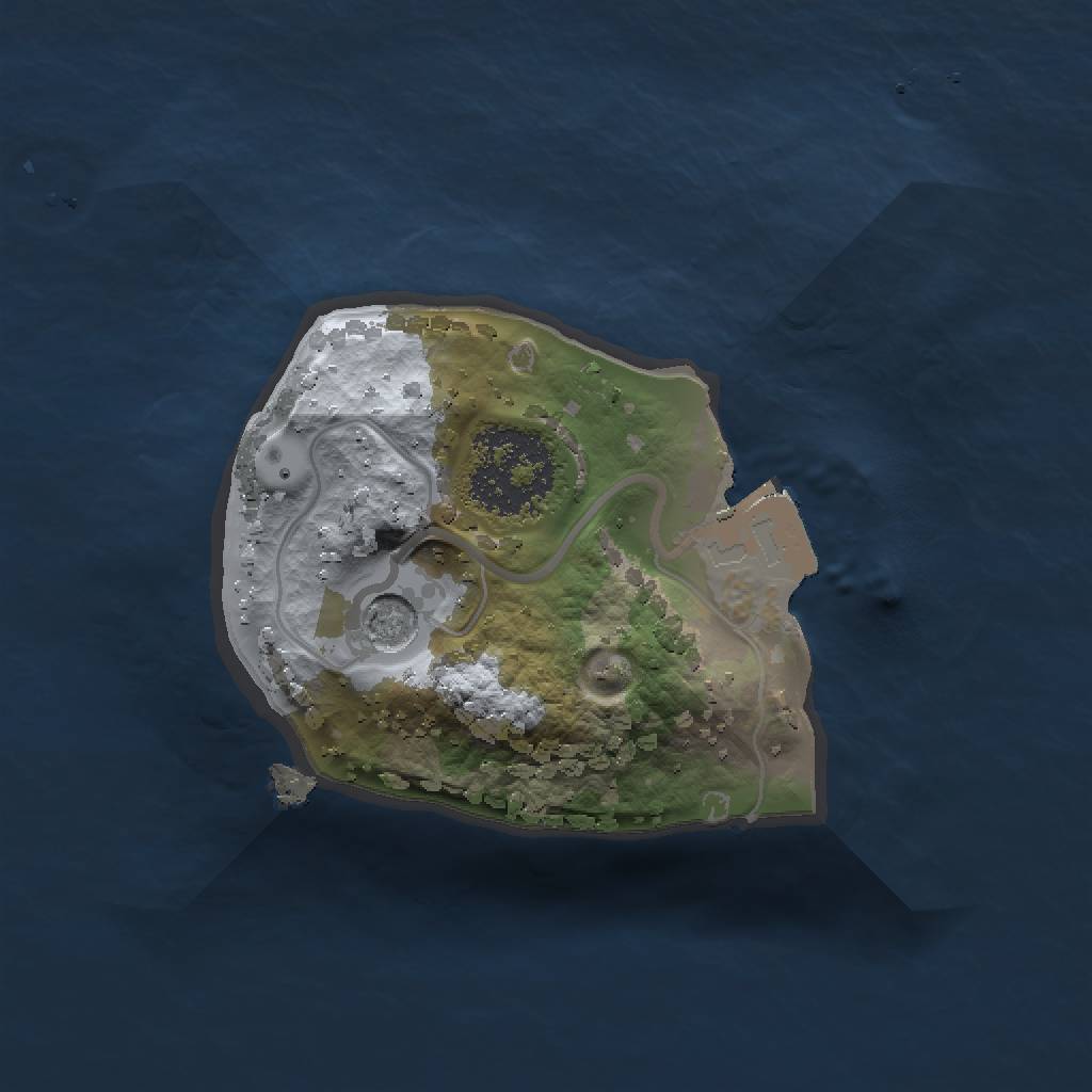 Rust Map: Procedural Map, Size: 1250, Seed: 6345134, 4 Monuments