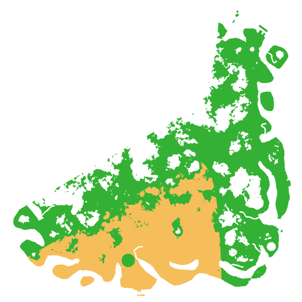 Biome Rust Map: Procedural Map, Size: 6000, Seed: 42345262