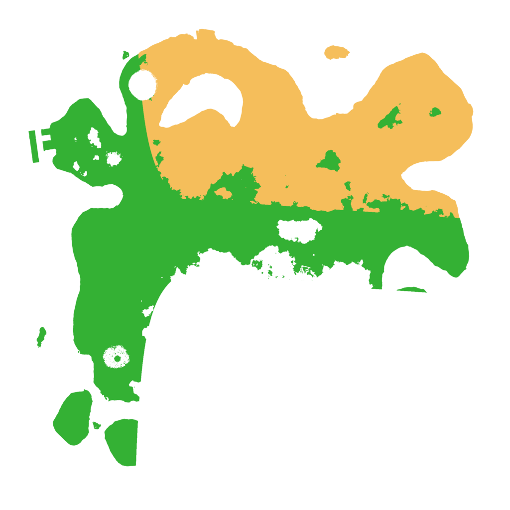 Biome Rust Map: Procedural Map, Size: 3200, Seed: 19800718