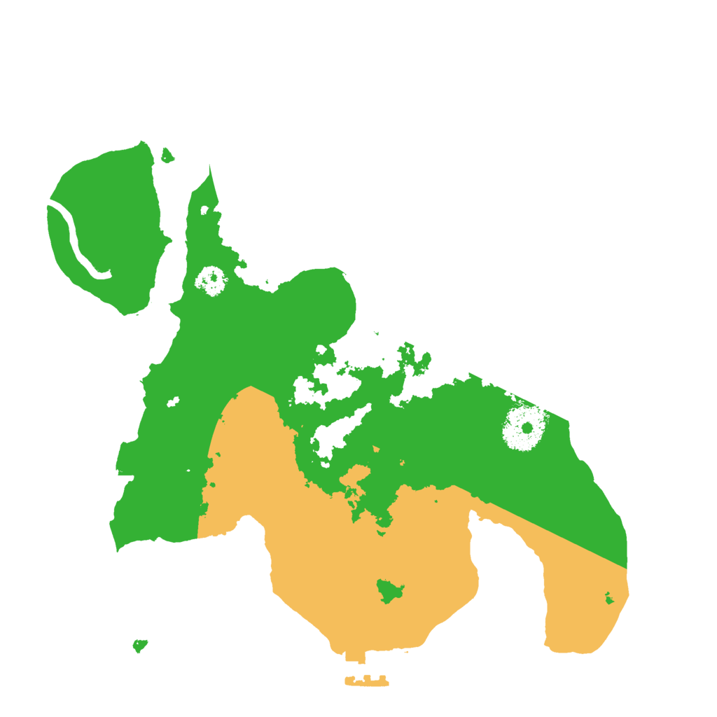 Biome Rust Map: Procedural Map, Size: 2500, Seed: 2036335855