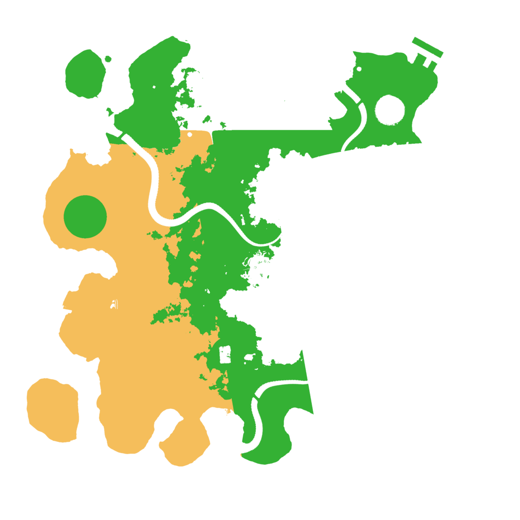 Biome Rust Map: Procedural Map, Size: 3200, Seed: 41835239