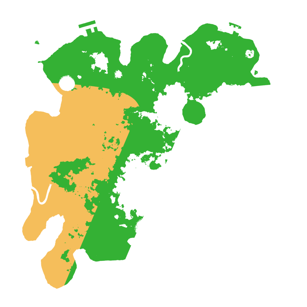 Biome Rust Map: Procedural Map, Size: 3600, Seed: 11607