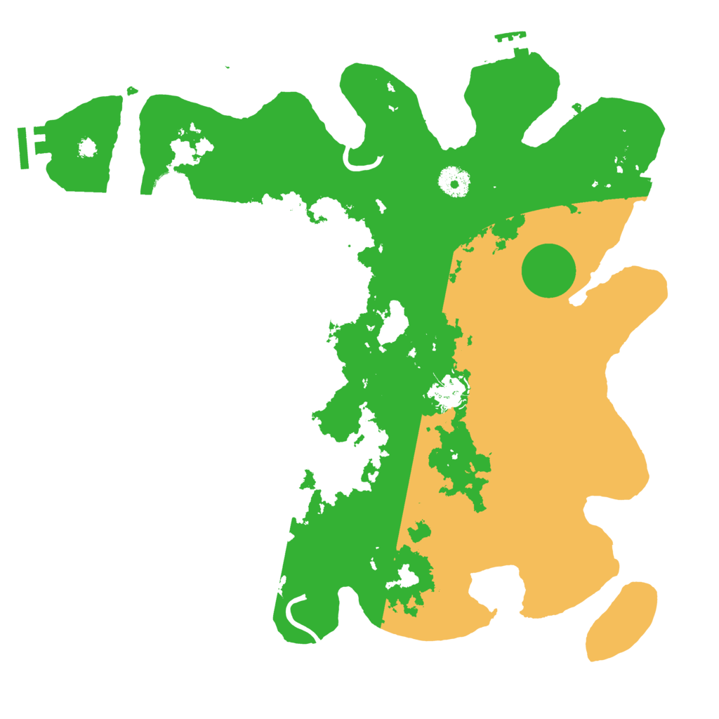 Biome Rust Map: Procedural Map, Size: 3500, Seed: 59786574