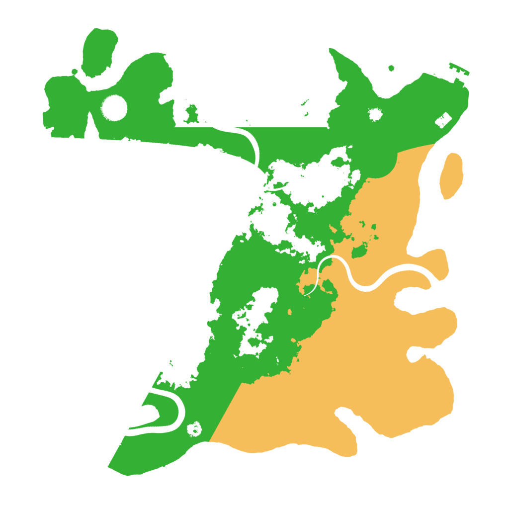 Biome Rust Map: Procedural Map, Size: 3500, Seed: 2061049474