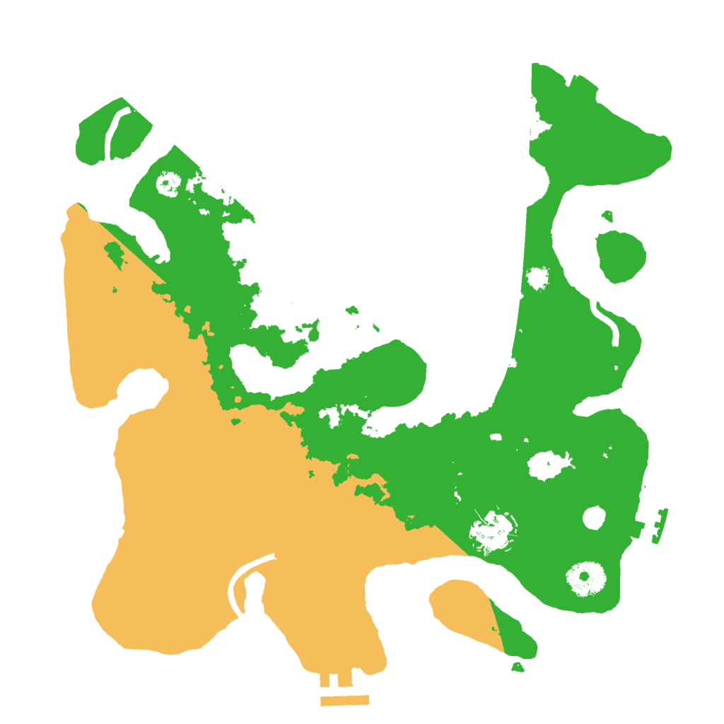 Biome Rust Map: Procedural Map, Size: 3000, Seed: 681445333