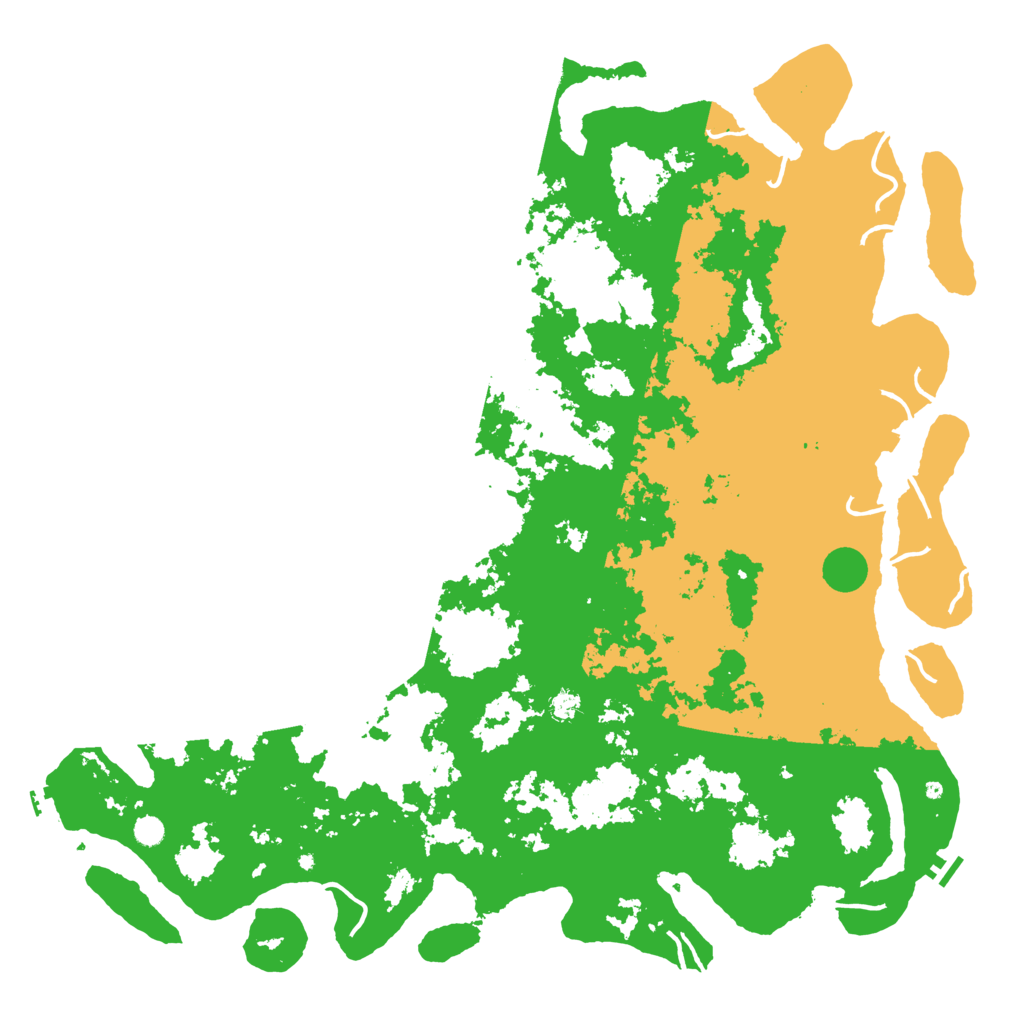 Biome Rust Map: Procedural Map, Size: 6000, Seed: 6345134