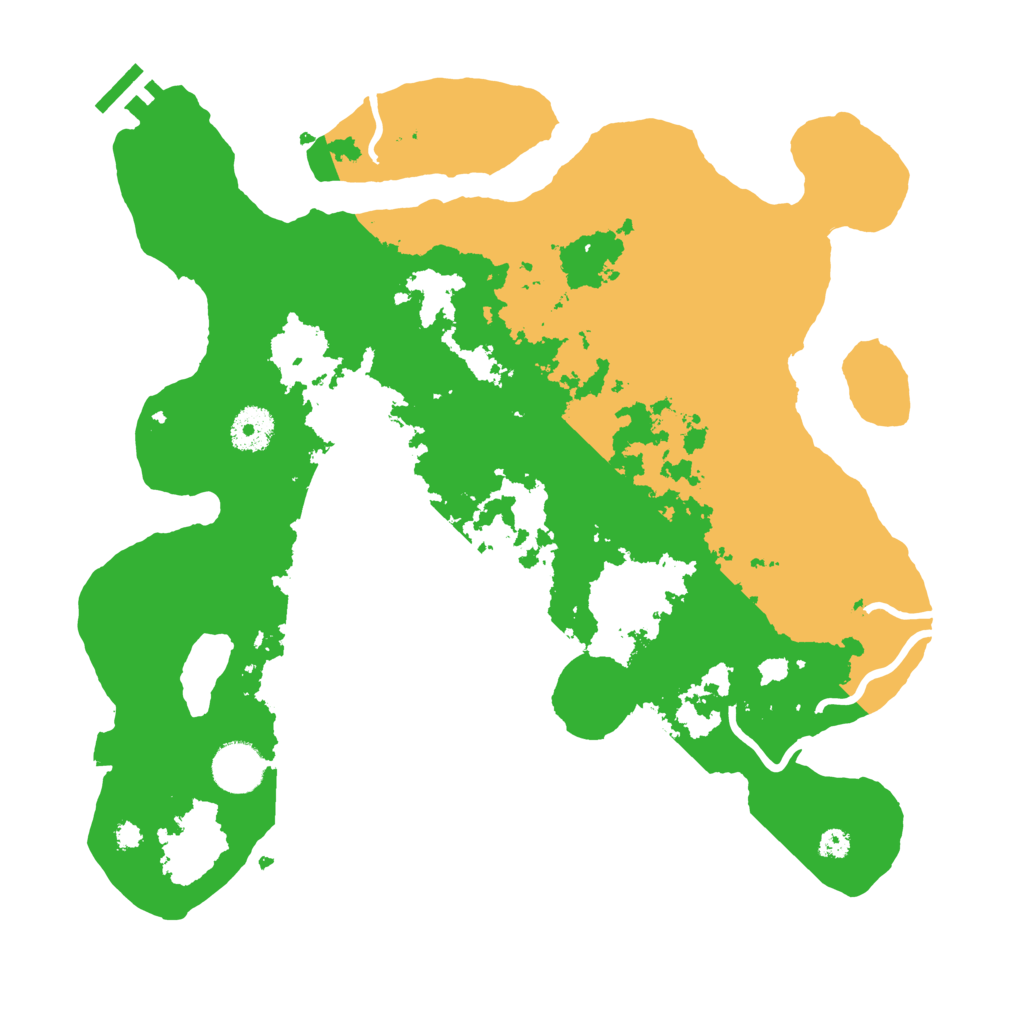 Biome Rust Map: Procedural Map, Size: 3500, Seed: 14938176